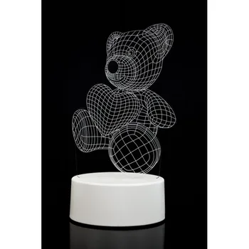 

3D teddy Bear with Heart 3 colors