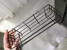 Suction-Basket-Organizer Storage-Rack Iron Punch-Free-Shelf Bathroom Kitchen Metal Home-Corner