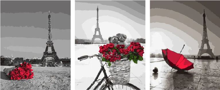 Picture by numbers PX 5273 Romance Paris 40*50*3
