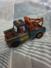 Disney Pixar Cars 3-Rayo McQueen Mater Pision Cup Mater 1:55, juguete de coche de aleación de Metal fundido a presión, regalo de cumpleaños para niños