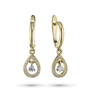 

Earrings in yellow gold with diamonds