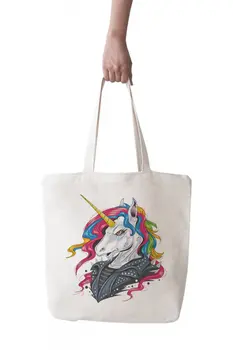 

Angemiel Bag Large Long Hair Vicinity Unicorn Shopping Beach Tote Bag