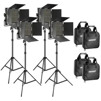 

Neewer Bi-color 660 LED Video Light and Stand Kit Includes:Dimmable Light with U Bracket for Studio Photography, Video Shooting