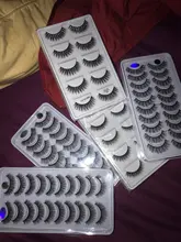 Pestañas postizas naturales, maquillaje largo 3d, extensión de pestañas de visón para belleza 54, 2/5/10 pares