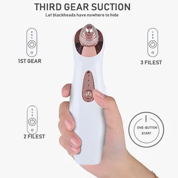 

Electric Facial Pore Blackhead Face Acne Black Dot Pimple Blackhead Dead Skin Remover Face Vacuum Cleaner Pore Remaval