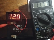 Detector DC Monitor Voltage-Meter Motorcycle Green 3-Wires 12v-Capacity Blue Car LED