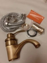 Tap Sink Basin Faucets-Crane Water-Mixer Antique Brass Torneira Hot-Selling YT-5065 6-