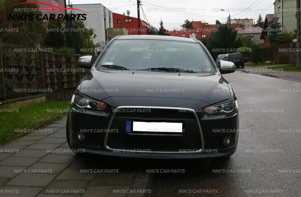 Брови на фары для Mitsubishi Lancer X 2007 2015 АБС пластик ресницы литье украшение тюнинг