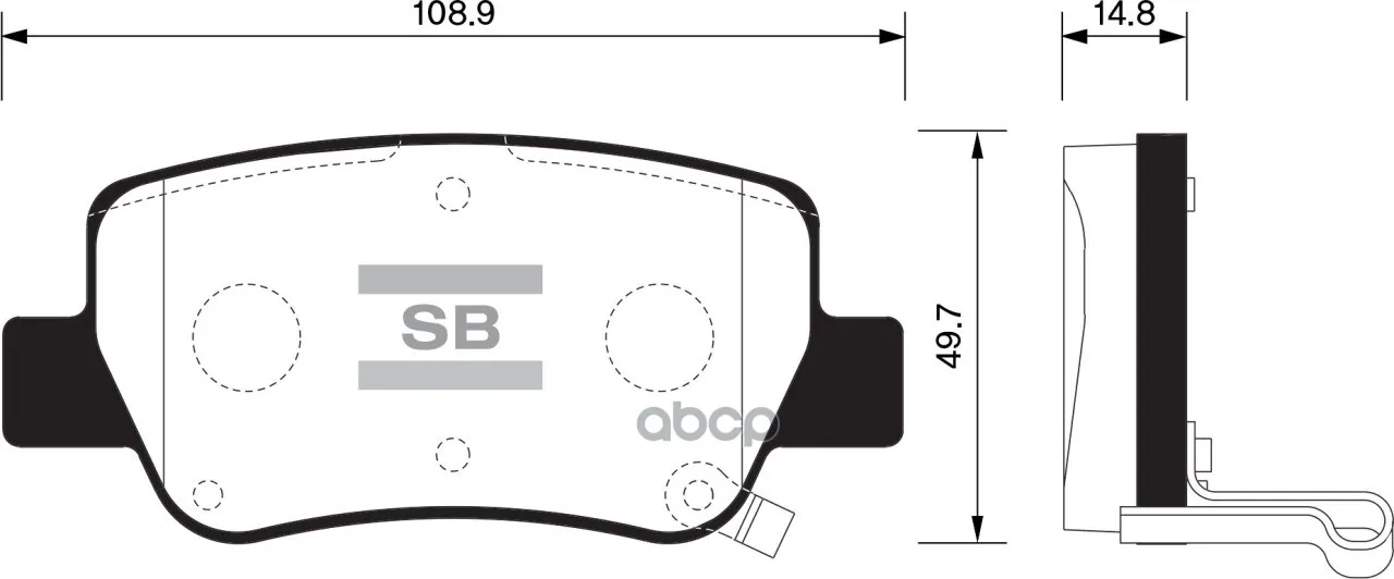 Sp1578_колодки Дисковые! Задние Toyota Avensis 1.6-2.0/2.0d/2.2d 09 Sangsin Brake Sp1578 Sangsin brake арт. SP1578