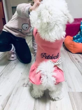 Coat Dress Teddy Poodle-Clothes Puppy Small-Pet Dog Winter Autumn with Letter Bowknot