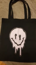 Bolsos de lona con estampado de sonrisa gótica para mujer, bandoleras femeninas de gran capacidad estilo Harajuku con dibujos animados, Estilo Vintage Hip Hop