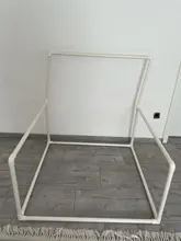 Soporte de fondo para fotografía de recién nacido, caseta de tubería de PVC para sesión de fotos de bebé para estudio Flokati, atrezos para fotografía de bebés, cesta de accesorios