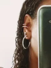 ZYZQ-Metal dorado Punk para mujer, Clip para la oreja, sin perforaciones, en forma de C, geométrico, pequeño, para envolver la oreja, Clips, joyería, 1 ud.