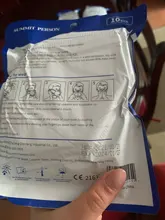 Mascarilla facial FFP2 KN95, máscara de color gris y blanco, 100 unidades