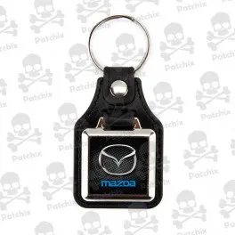 

Key chain NICKEL LEATHER BACKGROUND MAZDA