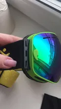 COPOZZ-Gafas de esquí para hombre y mujer, lentes de Snowboard para esquiar, protección UV400, antiniebla