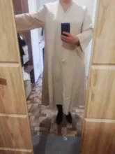 Summer Dresses Buttons V-Neck Lace-Up Oversize Colorfaith Women Spring Vintage Casual