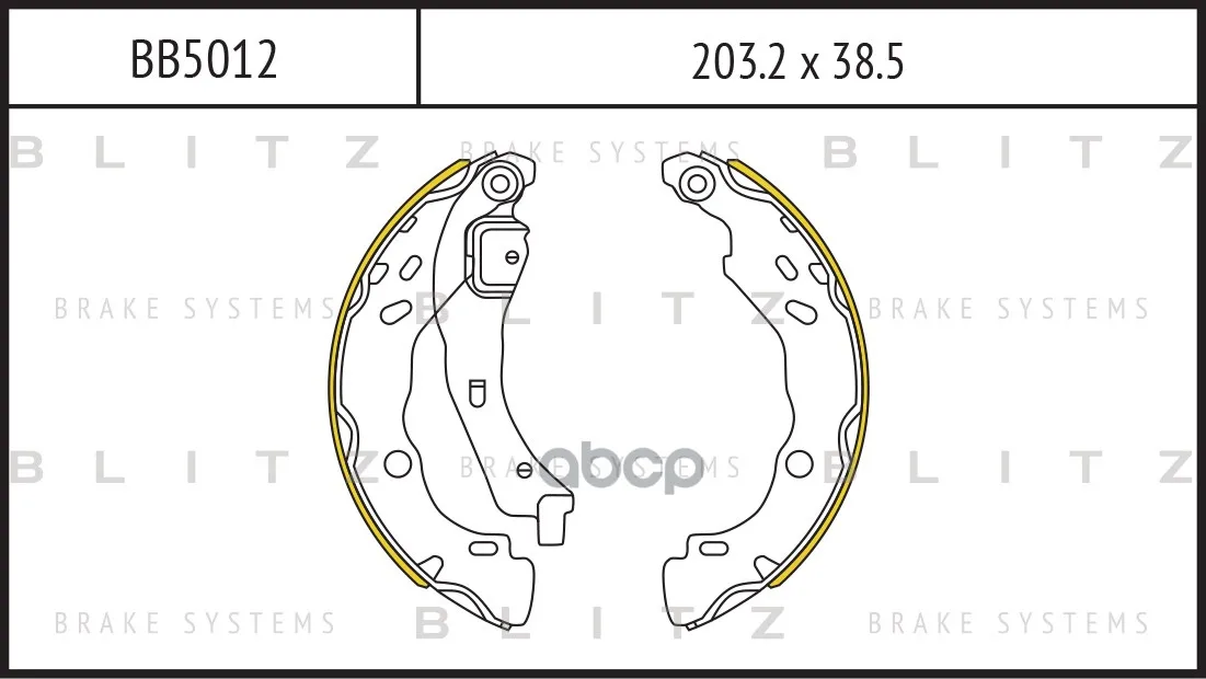 Колодки Тормозные Барабанные Renault Clio/Logan 98- Blitz арт. BB5012