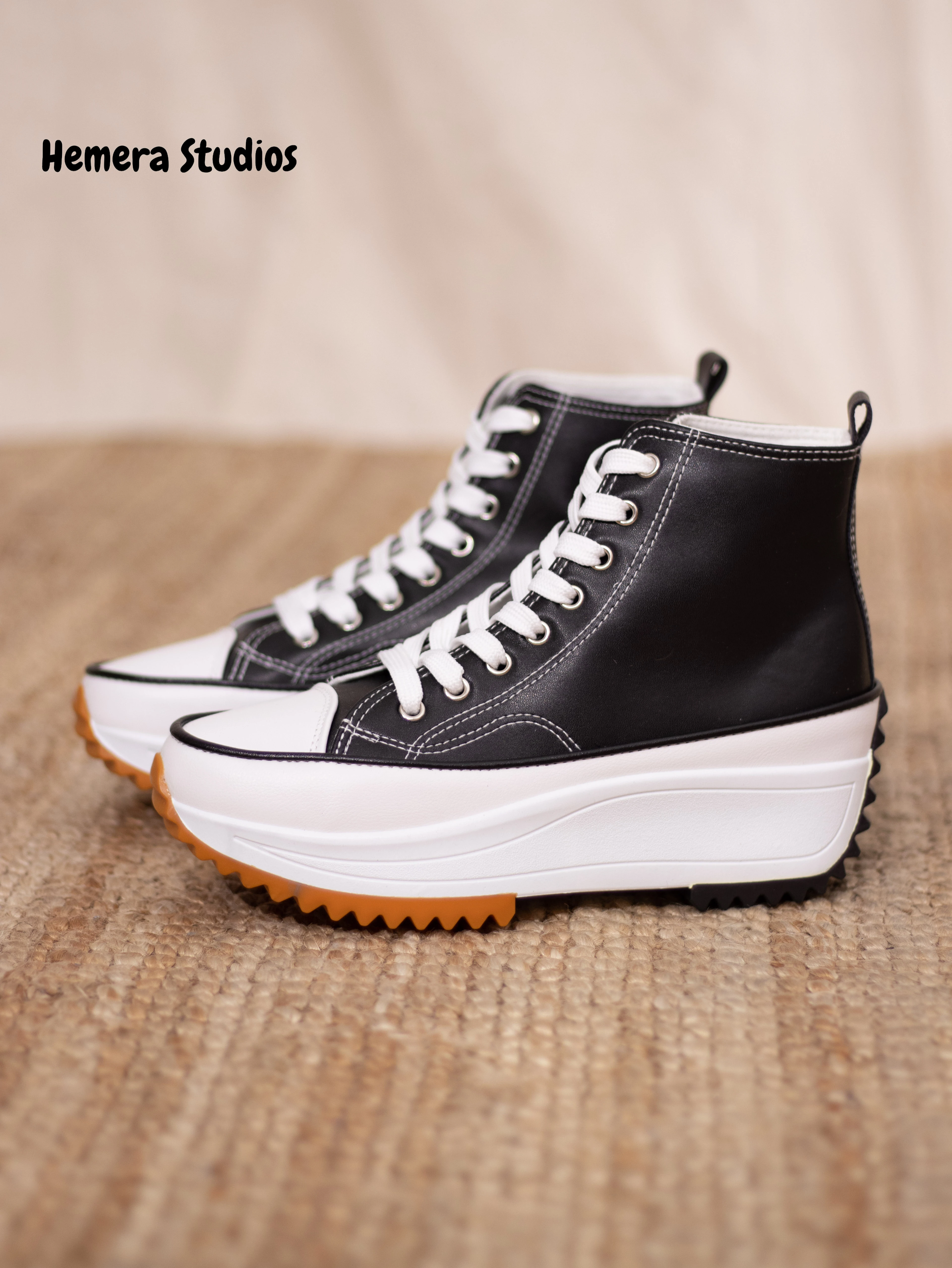 Hemera Studios Tipo Bota Mujer Calzaods Lona Suela Track cuña 2022 Verano Tenis plataforma multicolor nueva colección|Zapatos vulcanizados de mujer| - AliExpress