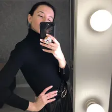 Knitted Sweater Jumper Pull Winter Tops Basic Turtleneck Women Korean Warm Autumn Slim