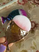 7 tipos de brochas en forma de cola de pez para uñas, brochas cosméticas de fondo, polvo de limpieza suave para cuidado de uñas, herramienta de manicura