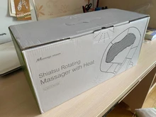 (Con caja de regalo) JinKaiRui U forma eléctrica Shiatsu espalda cuello hombro cuerpo masajeador infrarrojo masaje caliente coche/hogar masajeador