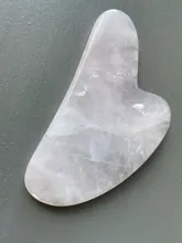 Natural Jade Gua Sha tablero raspador masaje de cuarzo rosa Jade Guasha piedra cara cuello levantamiento de la piel arrugas removedor de belleza