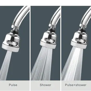 

Universal Faucet Splash-Proof Head Rotatable Filter Nozzle for Home Kitchen Water Saving Faucet Sprayer Adjustable Water Pressur