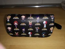 Bolsa de lápices de Anime My Hero Academia, estuche de cuero para cosméticos, maquillaje, cola de hadas, soporte de papelería de dibujos animados, estuches de lápices para estudiantes