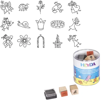 

Set of stamps Brunnen Heyda princess and wizards, 15 PCs. magic