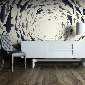 

Wall mural-Fish swirl - 150x105 cm