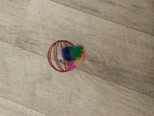 Juguete artificial de plástico para gatos y mascotas, palo con pluma de colores, varita con campana, jaula de ratón, señuelo, color al azar, 1 ud.