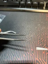 Pinzas electrónicas industriales antiestáticas ESD, Punta rectas y curvadas, pinzas de acero inoxidable de precisión, herramienta manual de reparación para teléfono SMD