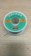 Carrete de alambre de soldadura de hierro, 50g FLUX 2.0% 1mm/0,8mm 63/37 45 pies línea de plomo de estaño colofonia de soldar fundente soldadura al por mayor