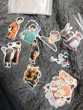 ¡20/50 unids/pack Anime tee! Pegatinas de grafiti impermeables para motocicleta, pegatinas adhesivas geniales para viaje, equipaje, guitarra, nevera, portátil