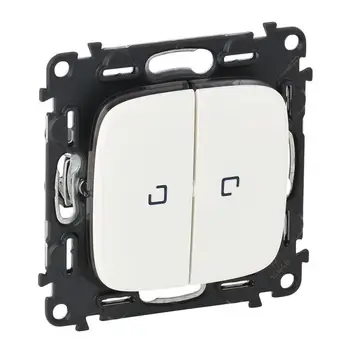 

Switch mechanism 2-cl. SP Valena allure 10Ah IP20 250 V with illumination from the faces. White leg 752709 panel