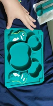 TYRY.HU-vajilla de silicona para bebé, cuenco de entrenamiento con dibujos de dinosaurios de 0 a 12 meses, cuchara, tenedor, plato de cena antideslizante