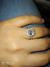 CC Anillos para las mujeres de la Boda nupcial Anelli joyería de moda anillo de compromiso de oro blanco Anillos de Color CC595