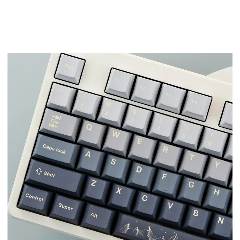 Keycap Teclado Mecânico Perfil Cereja Pbt Sublimação Dye Interruptor mx com 1.75u Shift 2u 129 Chaves - Imagem 6
