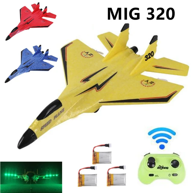 2.4G Glider RC Drone MIG 320 Fixed Wing Airplane Hand Throwing Foam Dron Electric Remote Control Outdoor RC Plane Toys for Boys 1