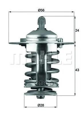 Термостат Toyota Avensis 1.8-2.4 03- / Camry 2.5-3.0 96- / Corolla 1.6 04- Mahle/Knecht Tx7082 Mahle/Knecht арт. TX7082