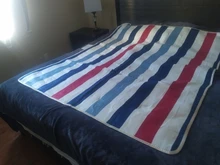 Manta eléctrica de seguridad con termostato para colchón, manta de calefacción eléctrica de 110-220V, más gruesa, cálida