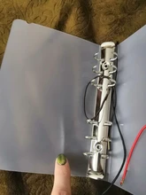 PP-cubierta de cuaderno en espiral A5 A6 A7, cubierta transparente mate para agenda, papel para estudiantes, libreta, 45 hojas