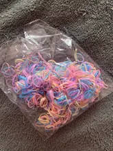 Unids/bolsa de cintas elásticas para el cabello para niña, accesorios para el cabello para bebé, goma de pelo, soporte de coleta de TPU desechable, banda de goma, 800