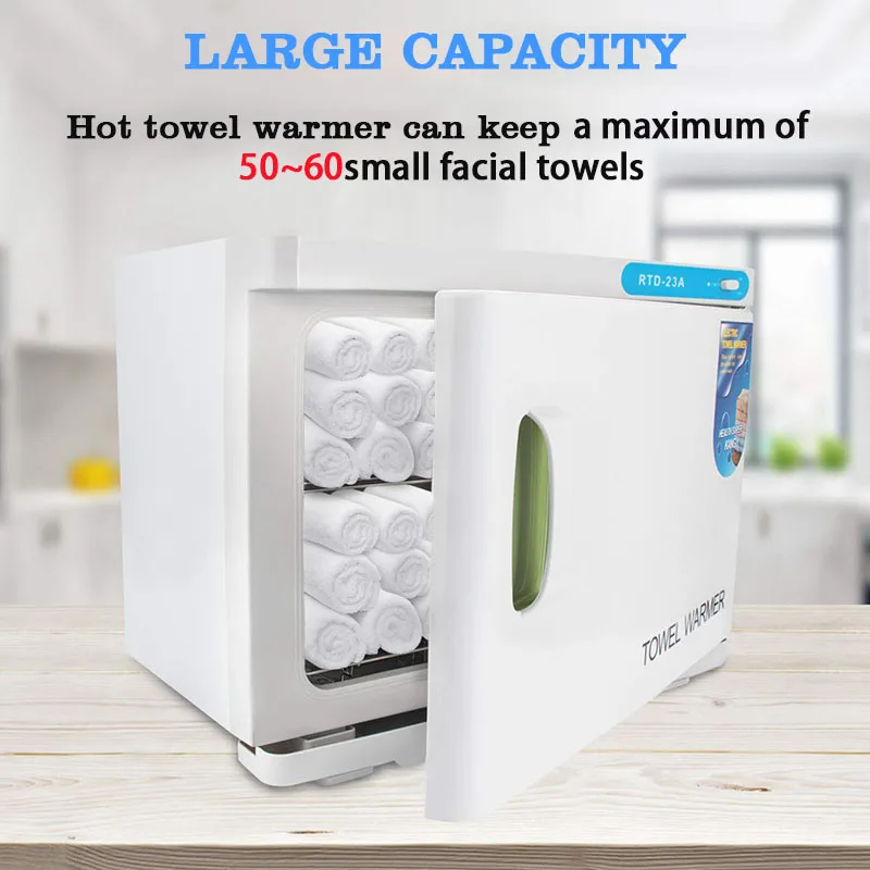 23L Towel Warmer UV Disinfection Cabinet Lager Capacity Wet Towel Heating  Sterilizer Box For Nail Tools Beauty Salon Home Use - AliExpress