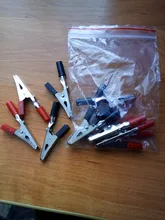 Cable Charging-Clamp Crocodile-Clip Clamp-Length Plastic-Handle Lead-Test Metal Insulated