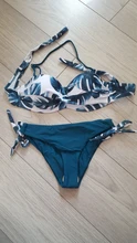Bikini Bathing-Suit Women Swimwear Print New Bandeau Biquini Leaves Push-Up Female Brazilian