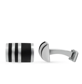 

Silver cufflinks with Onyx sunlight sample 925 test