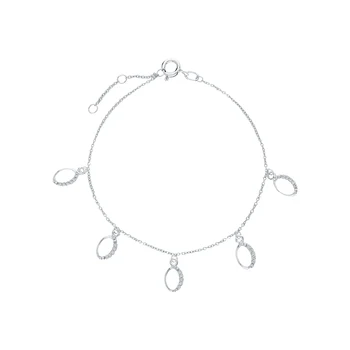 

Silver Bracelet with cubic zirconia sunlight sample 925
