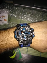 Smael Relojes Deportivos de Marca para Hombre con Doble Pantalla Analógica Digital Led Relojes de Pulsera de Cuarzo Electrónicos Reloj Militar de Natación Impermeable